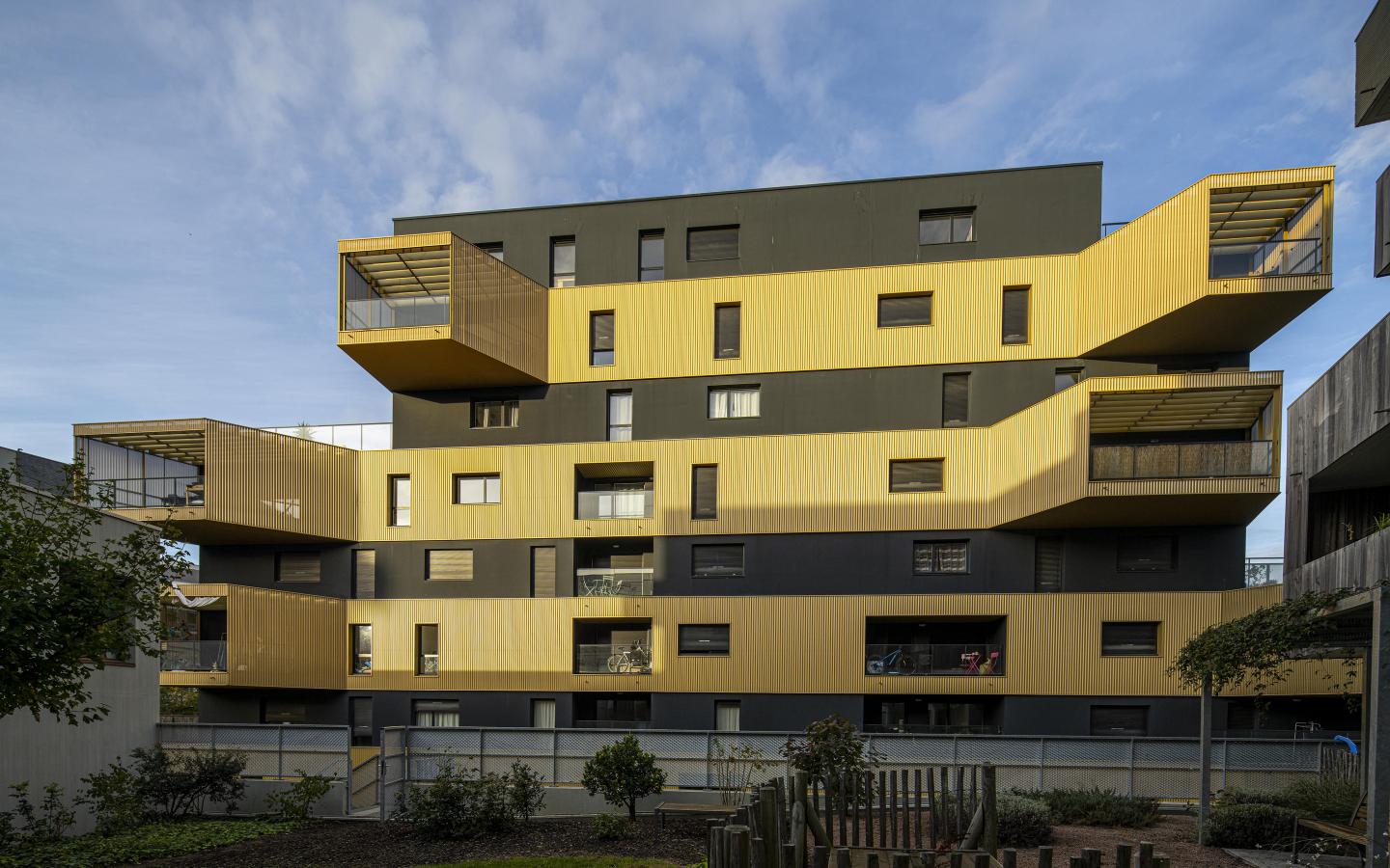 Equatoria, construction neuve à Rennes réalisée avec des menuiseries alu K-LINE.