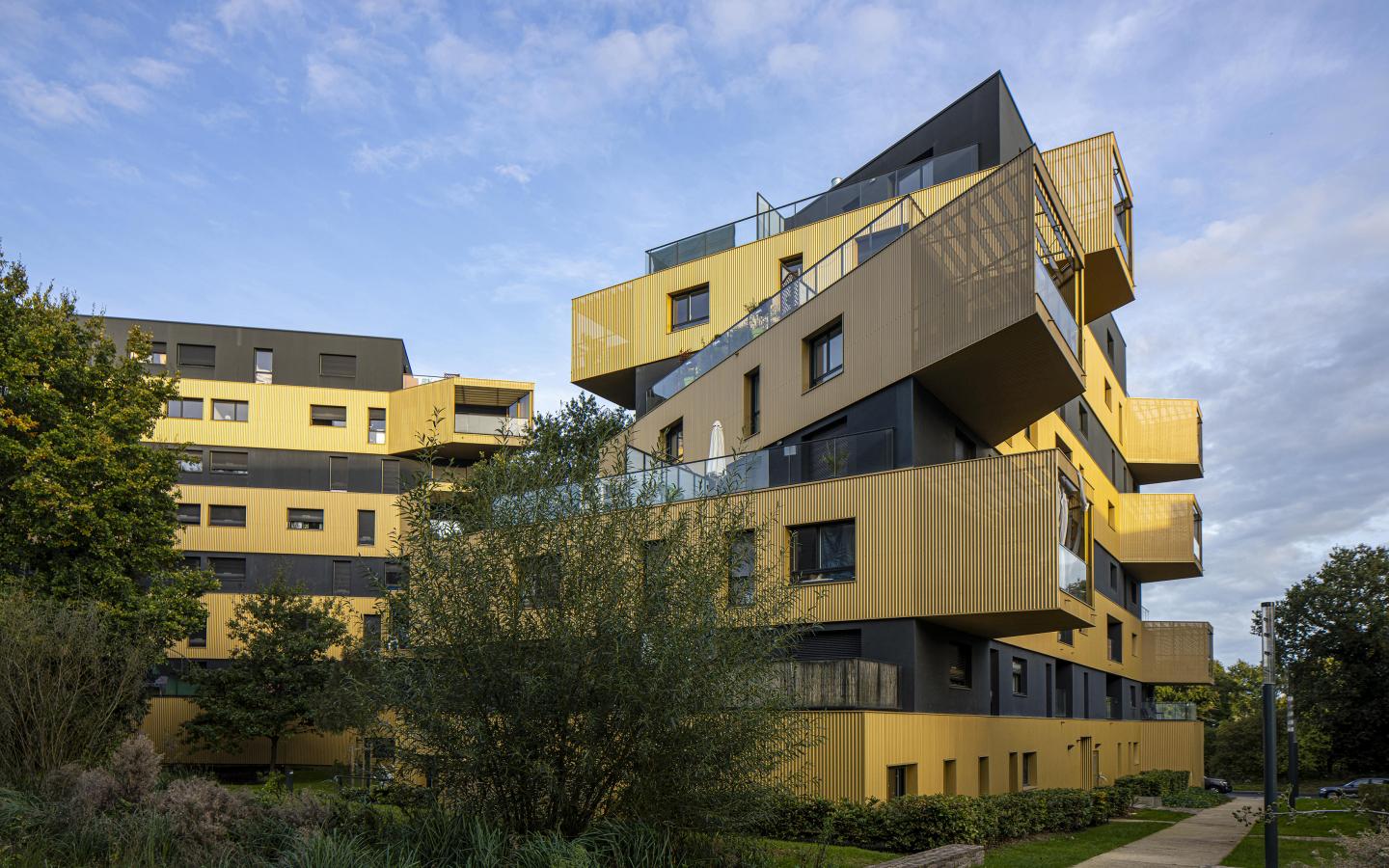 Equatoria, construction neuve à Rennes réalisée avec des menuiseries alu K-LINE.