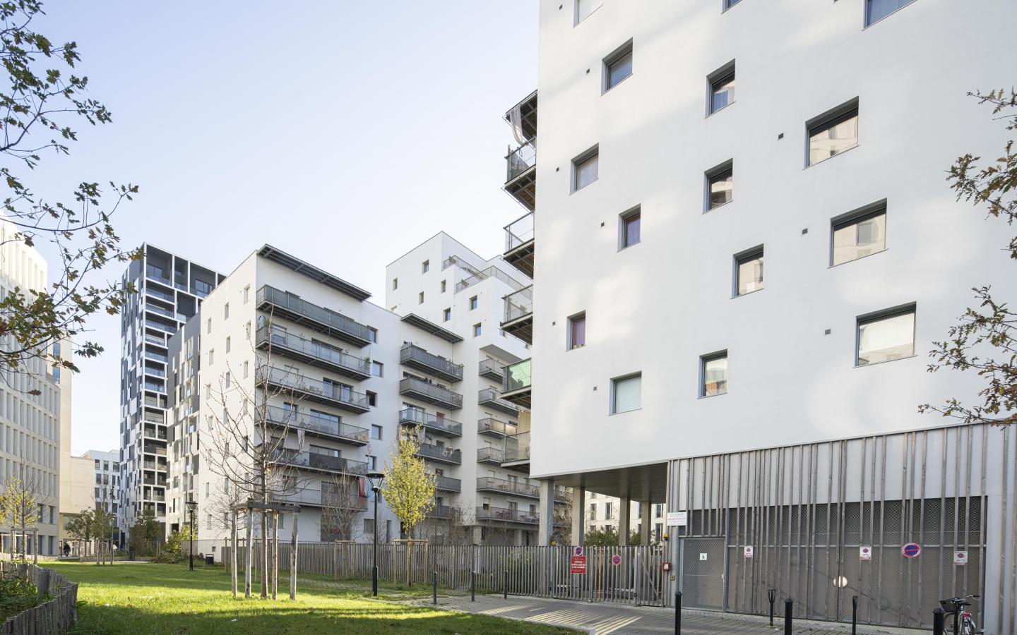 Le Pré Gauchet, construction neuve à Nantes réalisée avec des menuiseries alu K-LINE. 