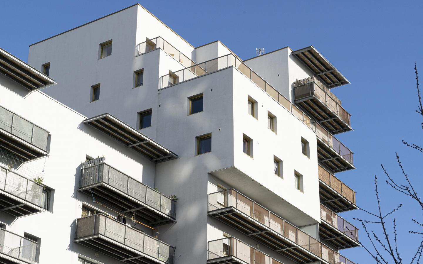 Le Pré Gauchet, construction neuve à Nantes réalisée avec des menuiseries alu K-LINE. 