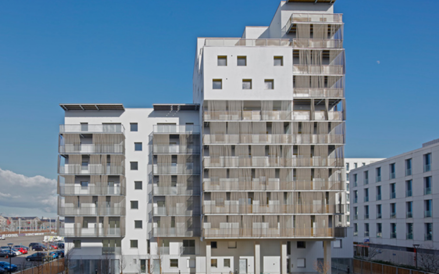 Le Pré Gauchet, construction neuve à Nantes réalisée avec des menuiseries alu K-LINE. 