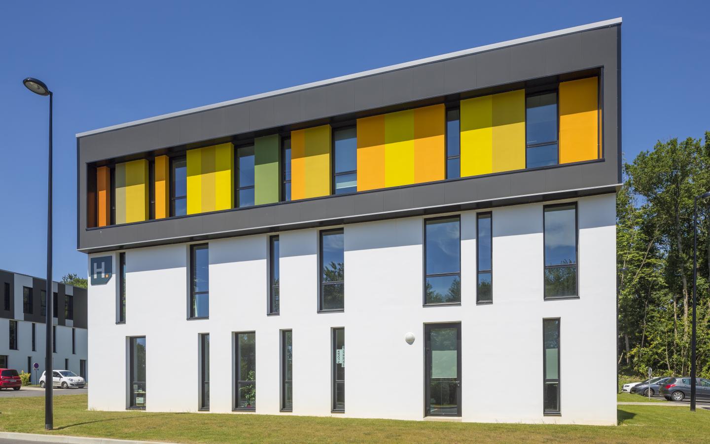 Bois Cesbron, construction neuve à Nantes réalisée avec des menuiseries alu K-LINE. 