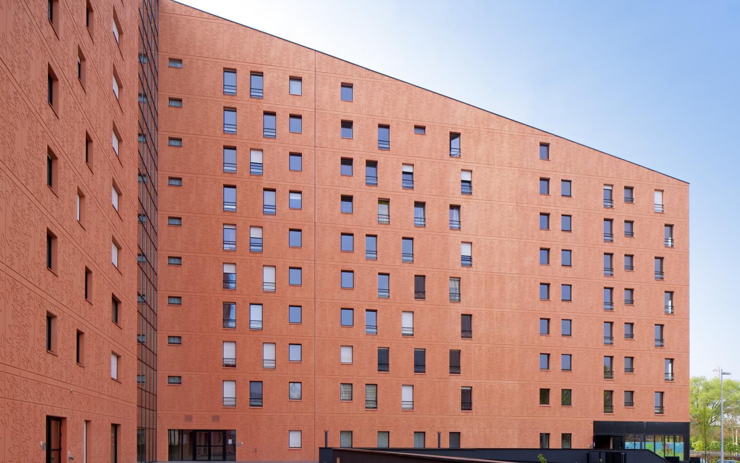 Le Romarin Euralille, construction neuve à Lille réalisée avec des menuiseries alu K-LINE. 