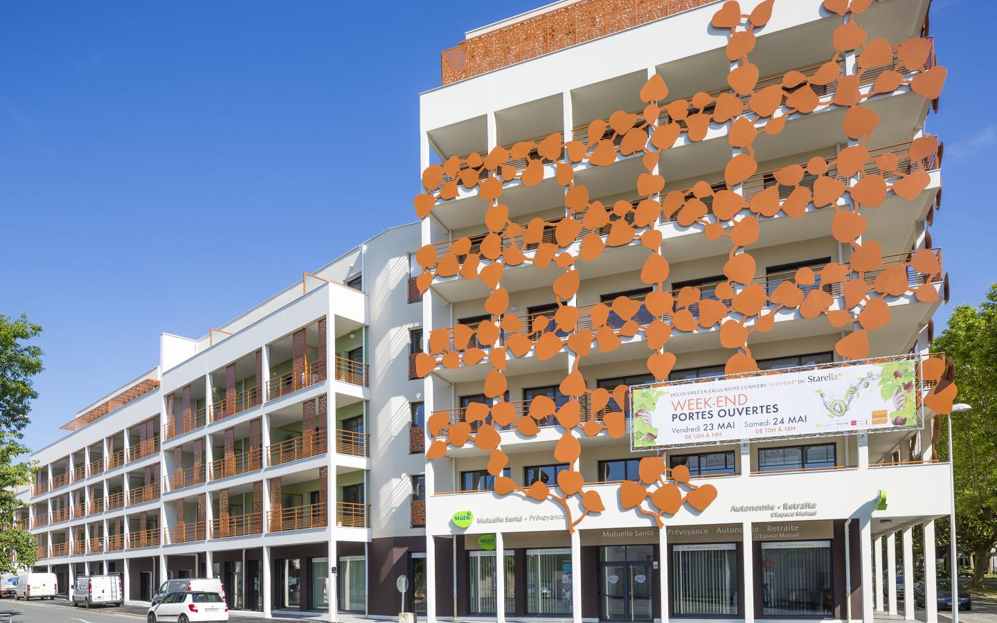 Le Starella, construction neuve à La Roche-sur-Yon réalisée avec des menuiseries alu K-LINE.