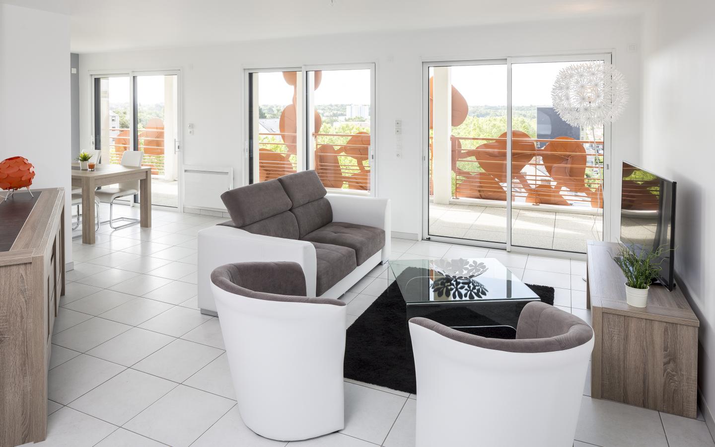 Le Starella, construction neuve à La Roche-sur-Yon réalisée avec des menuiseries alu K-LINE.