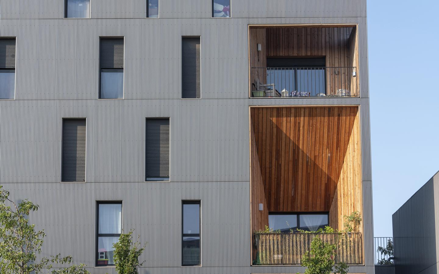 Concert'o, construction neuve à Bordeaux réalisée avec des menuiseries alu K-LINE.