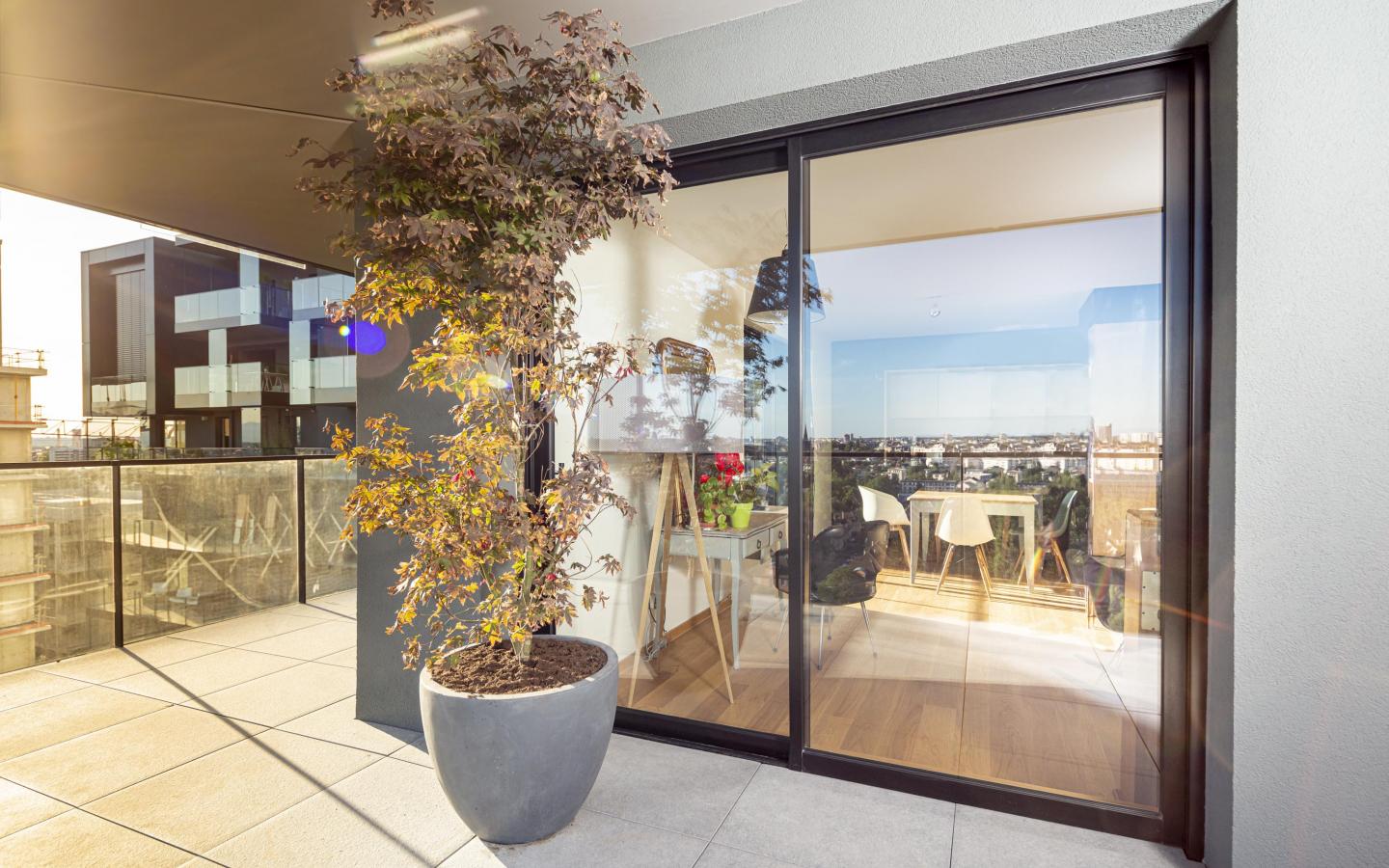 Skyplace, construction neuve à Strasbourg réalisée avec des menuiseries alu K-LINE. 