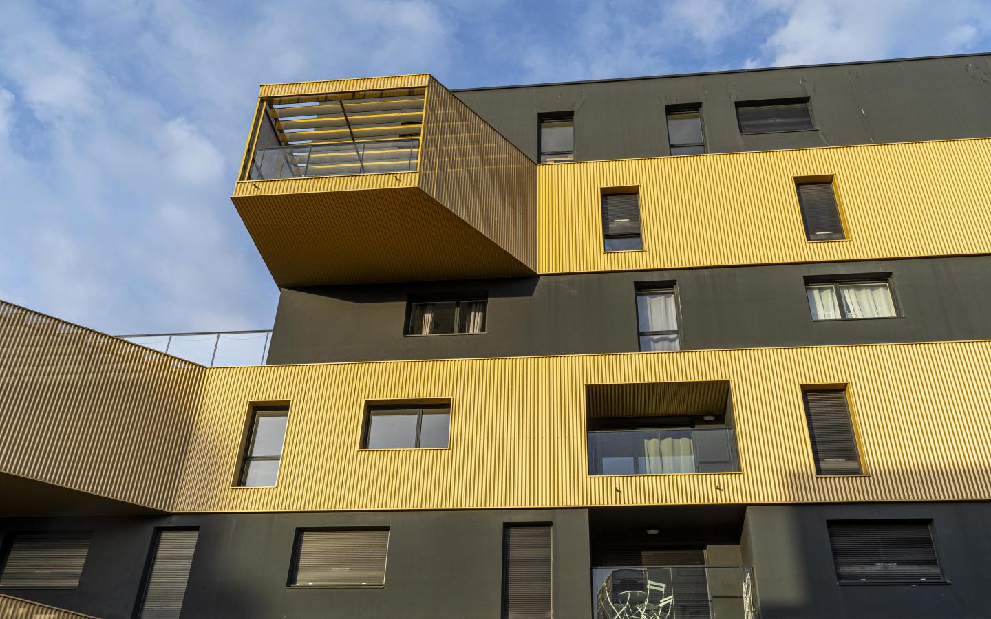 Equatoria, construction neuve à Rennes réalisée avec des menuiseries alu K-LINE.