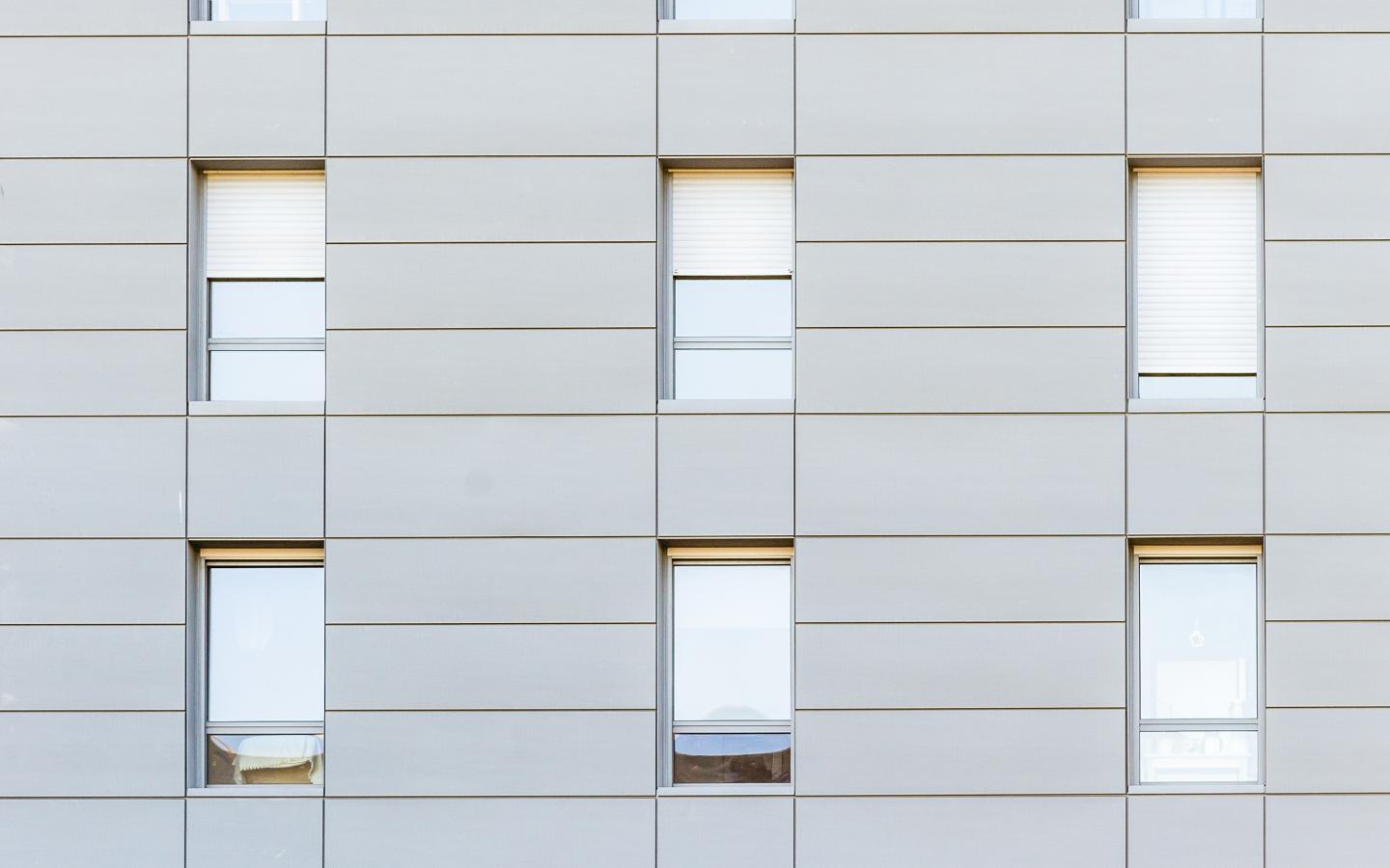 Les Panoramiques, construction neuve à Metz réalisée avec des menuiseries alu K-LINE. 