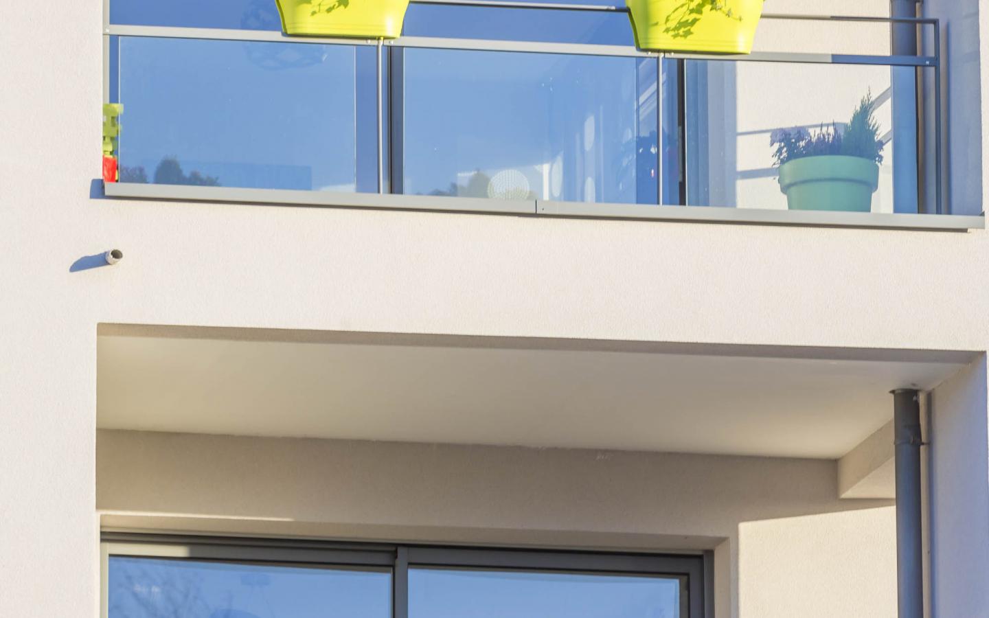Les Panoramiques, construction neuve à Metz réalisée avec des menuiseries alu K-LINE. 