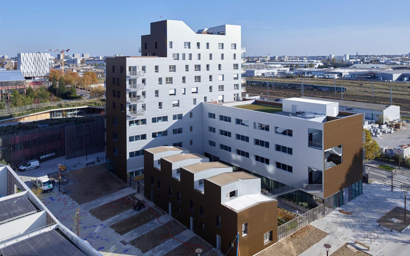 Imbrika, construction neuve réalisée à Nantes avec des menuiseries alu K-LINE.