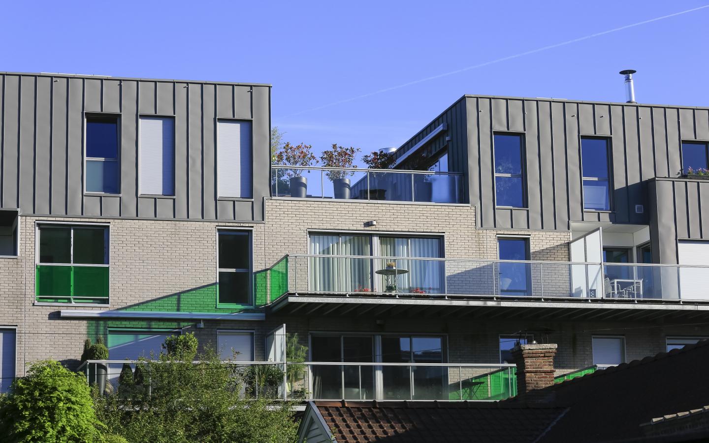 Villa Guynemer, construction neuve à Marcq-en-Baroeul réalisée avec des menuiseries alu K-LINE.