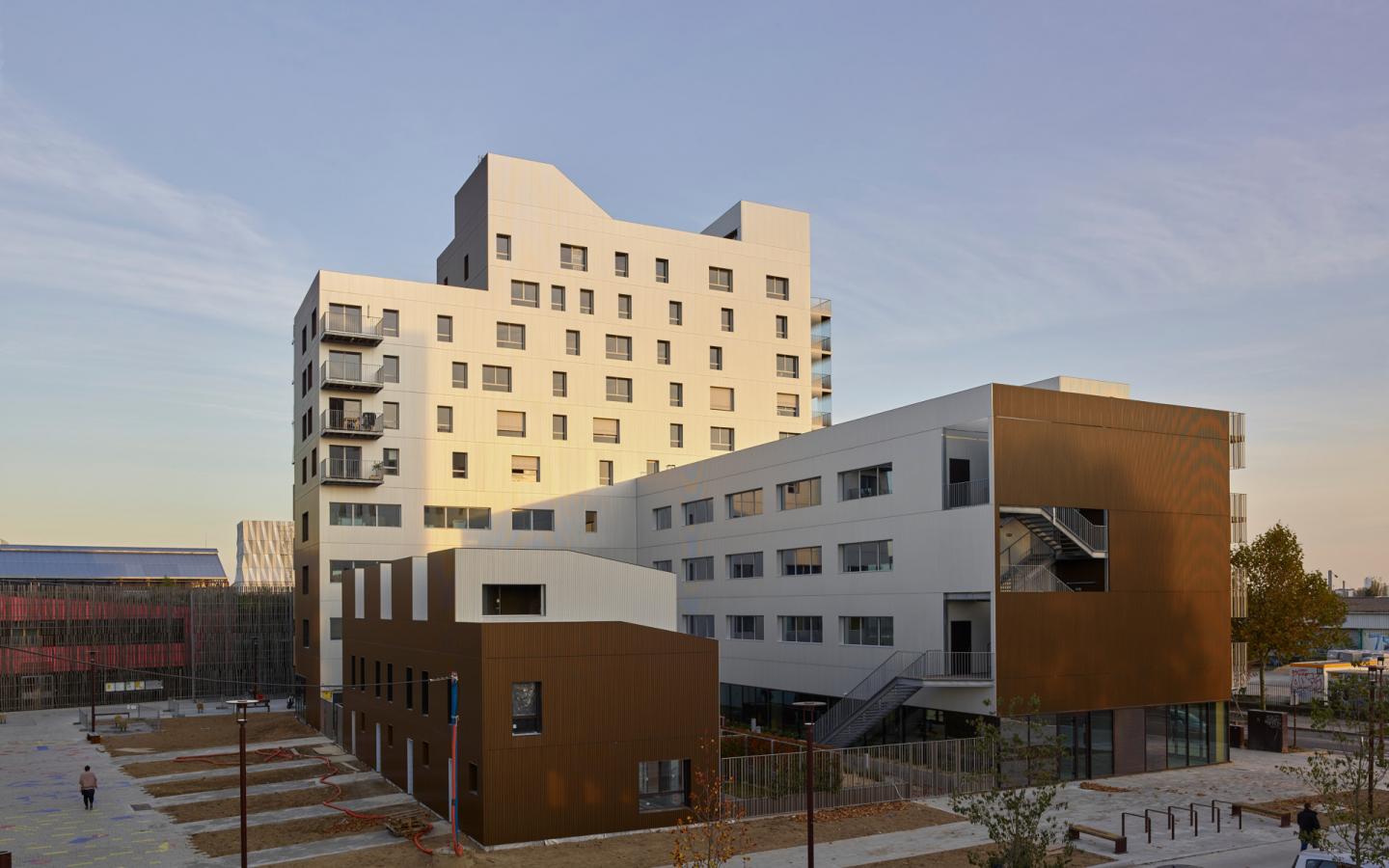 Imbrika, construction neuve réalisée à Nantes avec des menuiseries alu K-LINE.