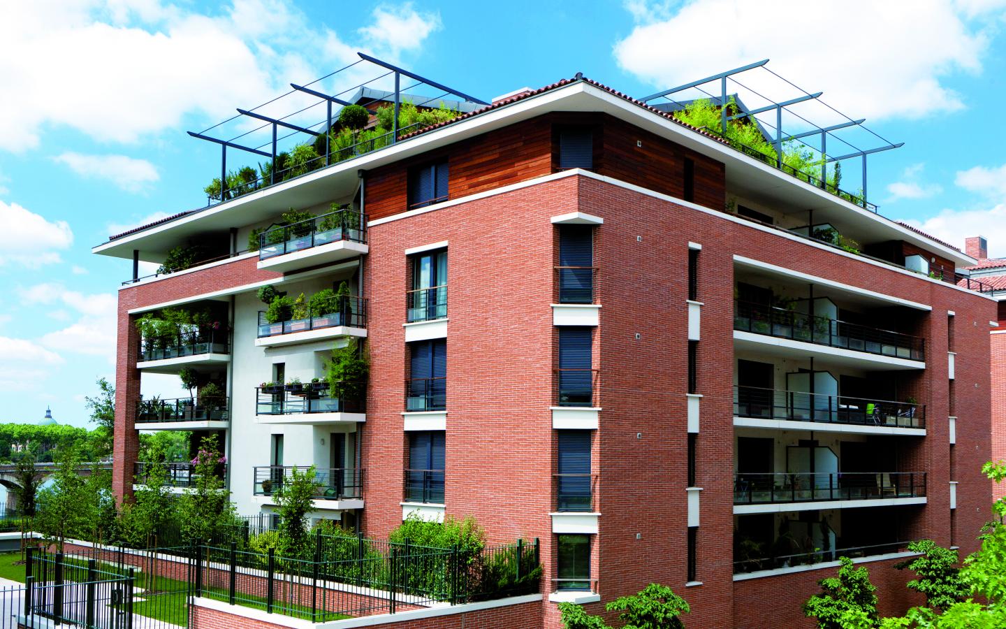 Le Quai de la Chaussée, construction neuve à Toulouse réalisée avec des menuiseries alu K-LINE.