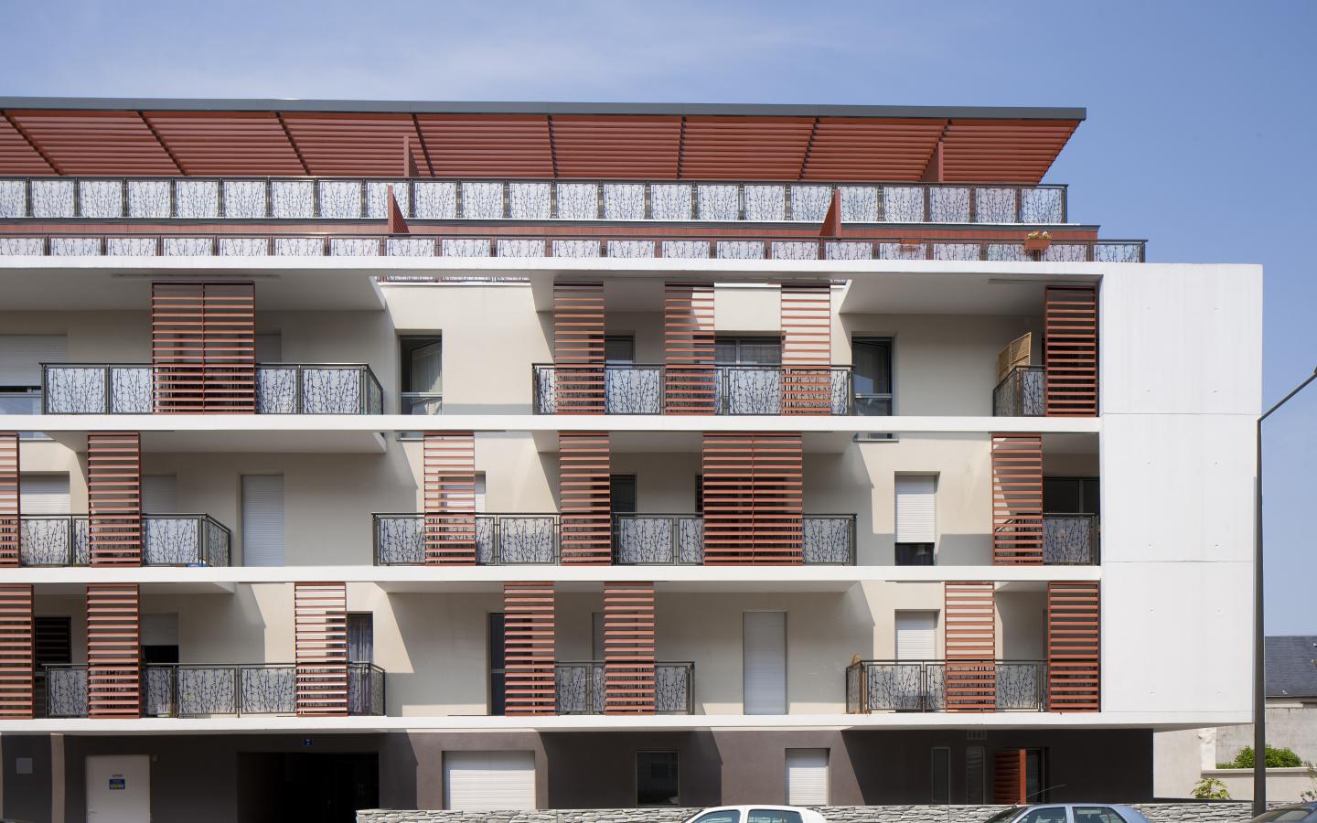 Les Bastions, construction neuve à Tours avec menuiseries alu K-LINE.