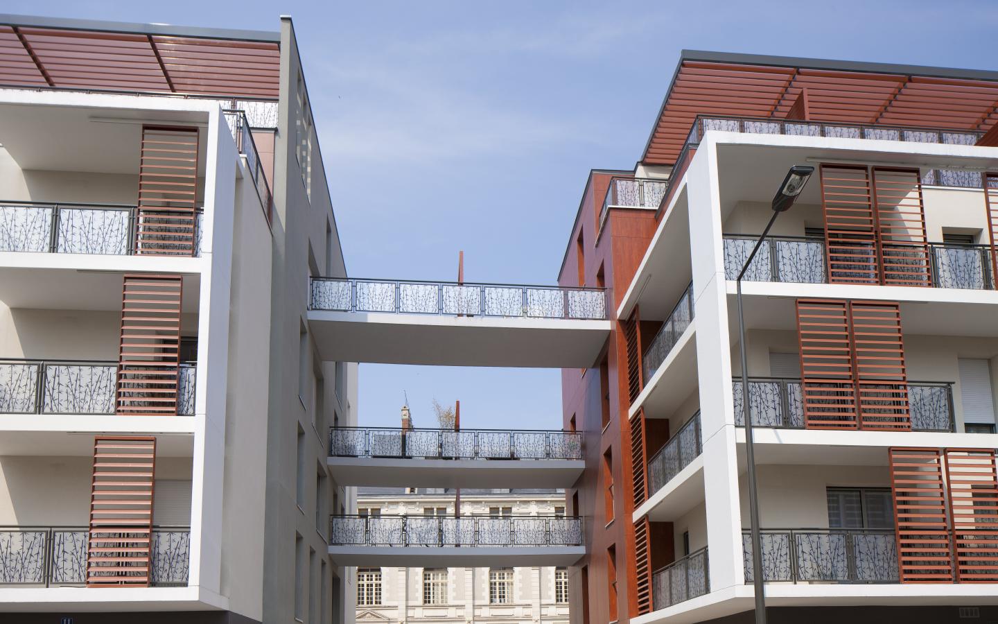 Les Bastions, construction neuve à Tours avec menuiseries alu K-LINE.