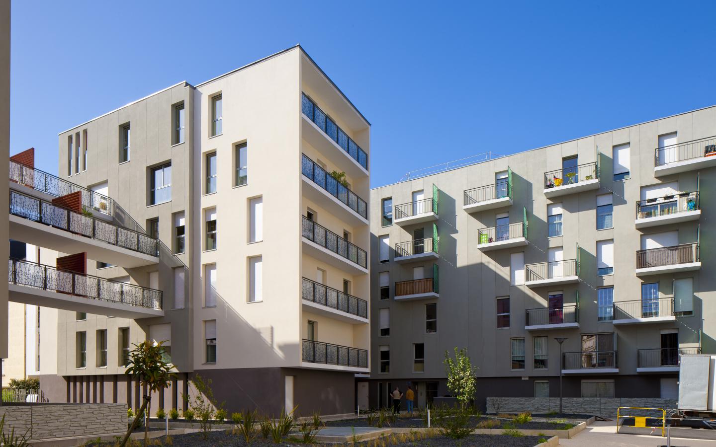 Les Bastions, construction neuve à Tours avec menuiseries alu K-LINE.