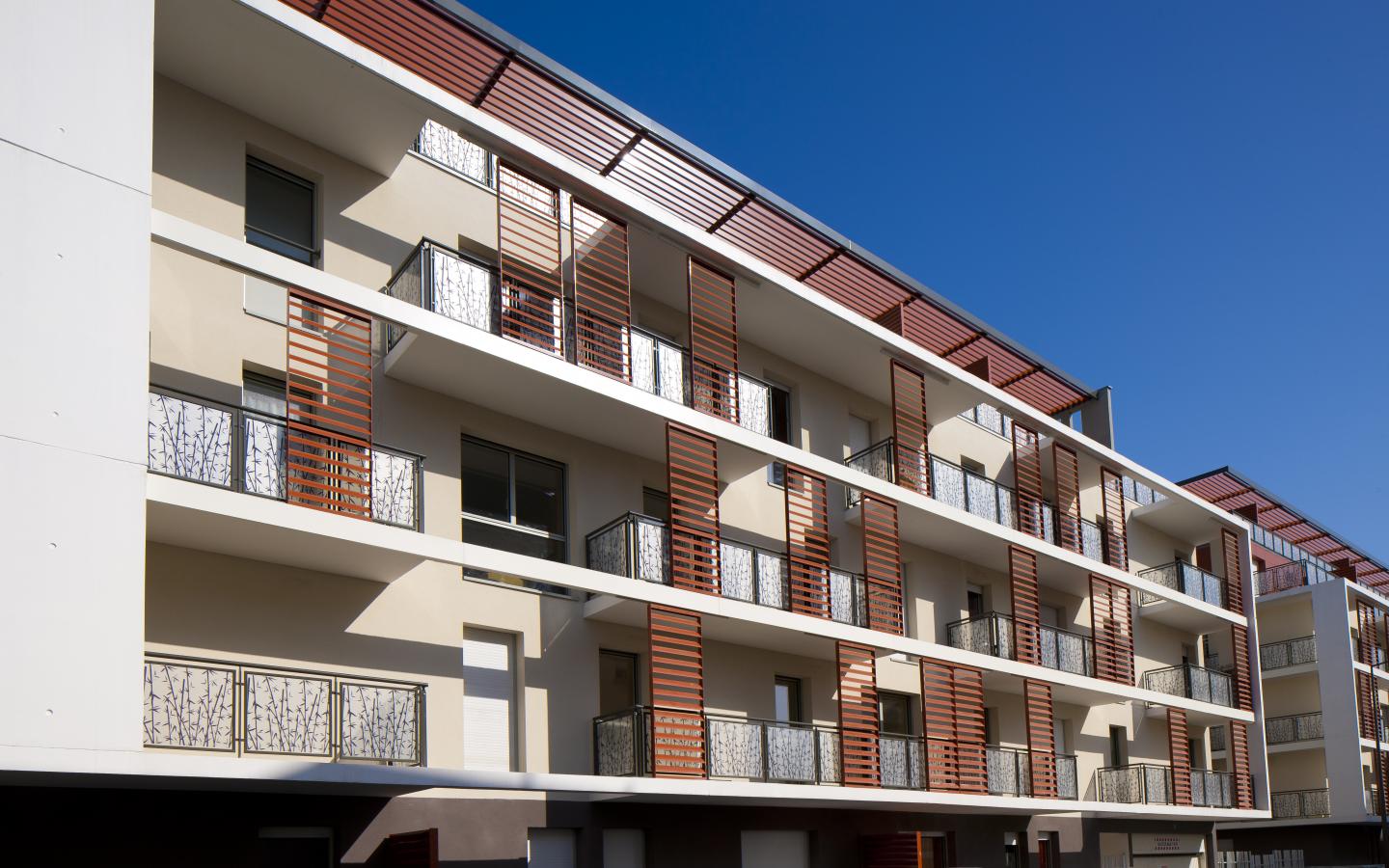 Les Bastions, construction neuve à Tours avec menuiseries alu K-LINE.