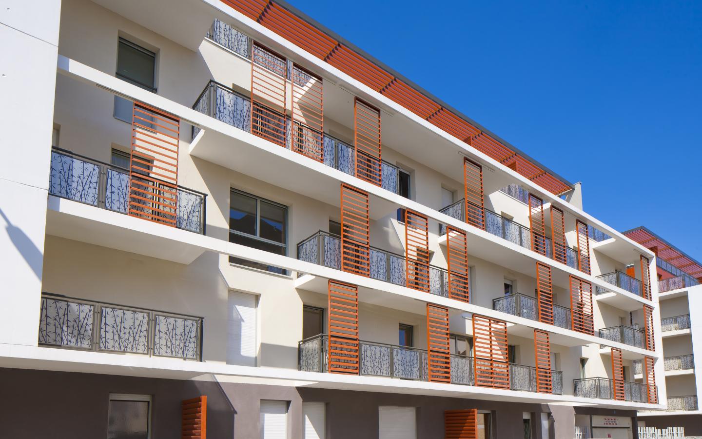 Les Bastions, construction neuve à Tours avec menuiseries alu K-LINE.