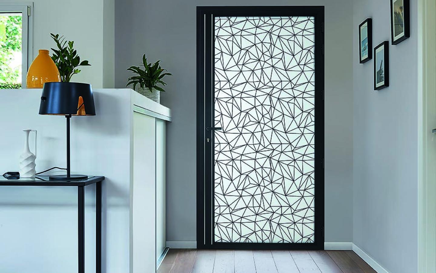 porte entree vitree moderne KLINE Calli interieur