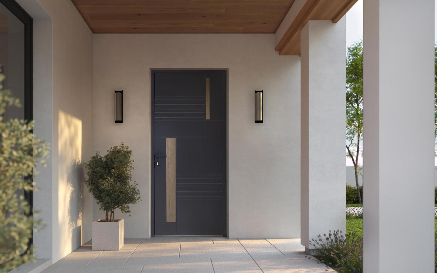 Porte entrée KLINE moderne Pilea