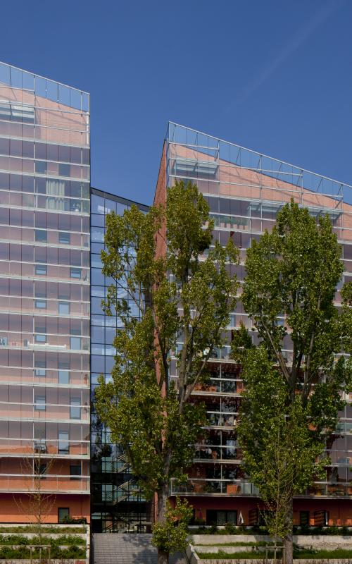 Le Romarin Euralille, construction neuve à Lille réalisée avec des menuiseries alu K-LINE. 