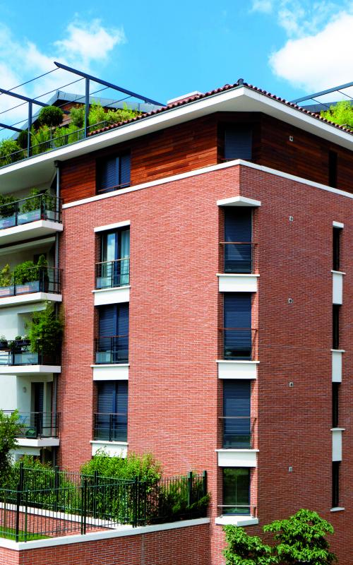 Le Quai de la Chaussée, construction neuve à Toulouse réalisée avec des menuiseries alu K-LINE.