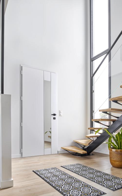 Porte entrée KLINE moderne  Pilea inetrieur